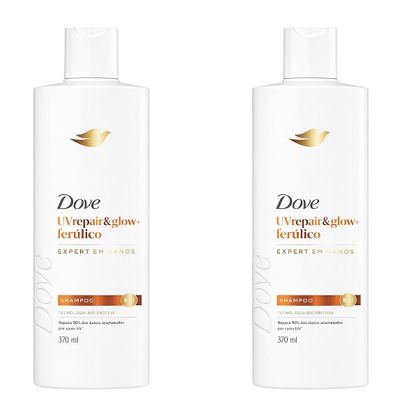 Dove Shampoo Uv Repair & Glow +Ferúlico Bio-Protein 370ml