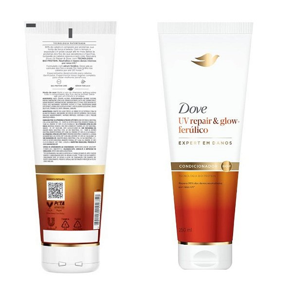Dove Condicionador Uv Repair Glow Ferúlico Bio-Protein 250ml