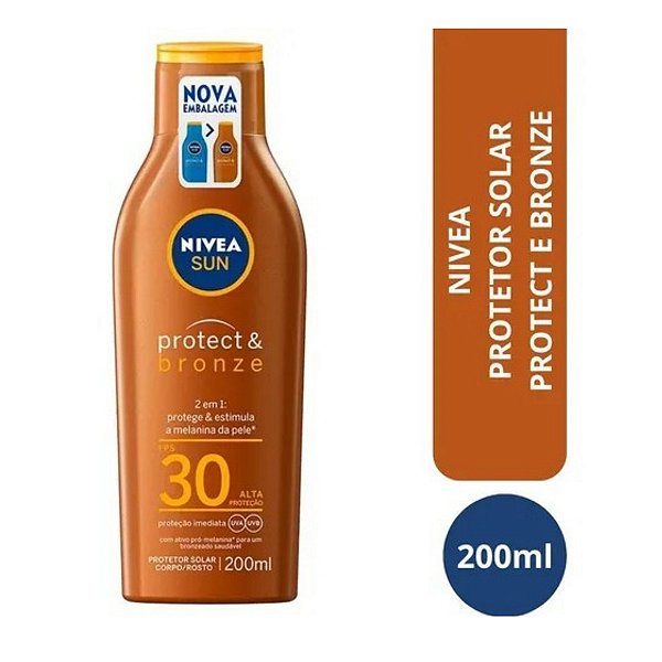 Nivea Sun Protect & Bronze Fps30 Proteção Imediata 200ml