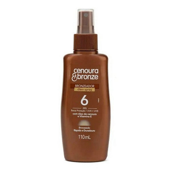 Cenoura e Bronze Fps6 Bronzeador Duradouro Óleo Spray 110ml