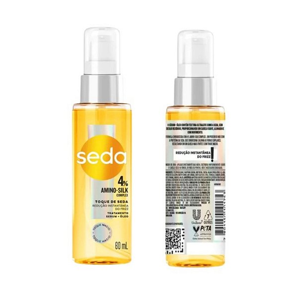 Seda Amino-Silk Complex 4% Sérum Redução De Frizz 60ml