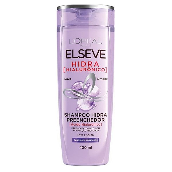 Elseve Hidra Shampoo Preenchedor Àcido Hialurônico 400ml