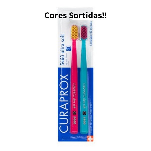 Curaprox Ultra Soft 5460 Kit Com 2 Escovas - Cores Sortidas