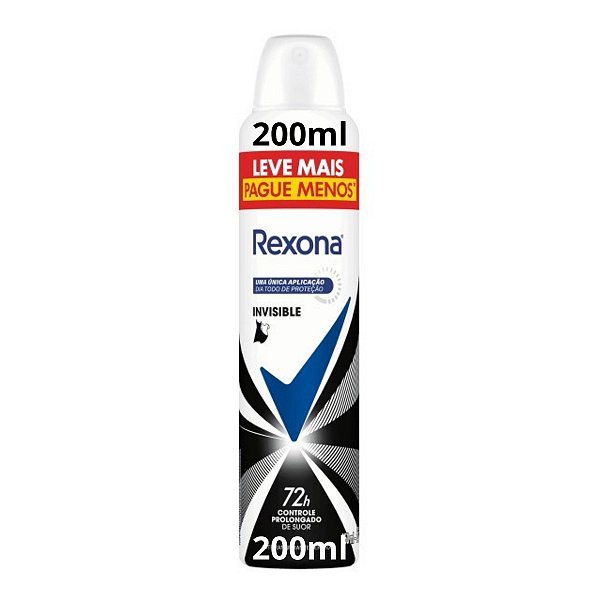 Rexona Invisible Antitranspirante Prolongado 200ml