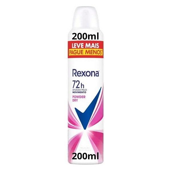Rexona Powder Dry Antitranspirante Prolongado 200ml
