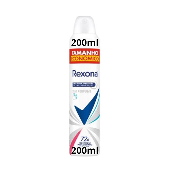 Rexona Sem Perfume Antitranspirante Prolongado 200ml