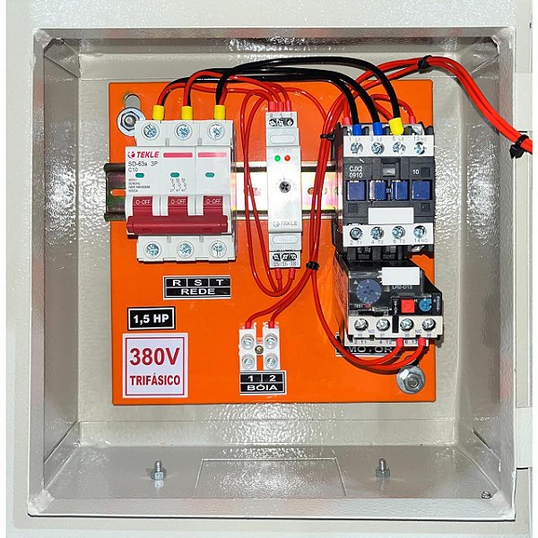 Painel  P/ bomba submersa 1,5CV Trifasico 380V