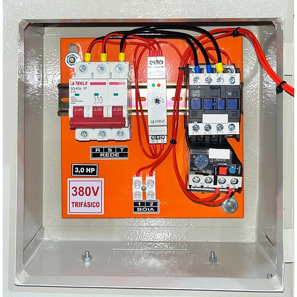 Painel  P/ bomba submersa 3,0CV Trifasico 380V