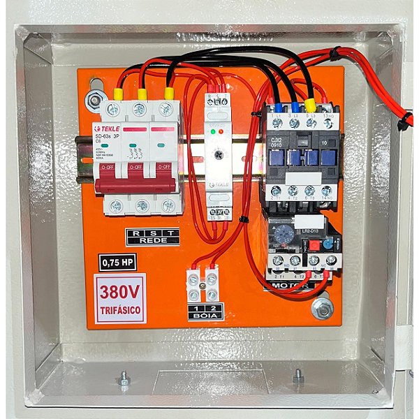 Painel  P/ bomba submersa 0,75CV Trifasico380V
