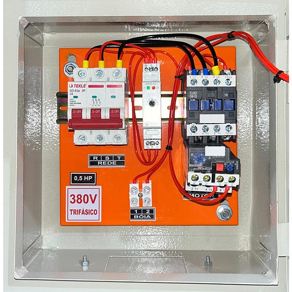 Painel  P/ bomba submersa 0,50CV Trifasico 380V