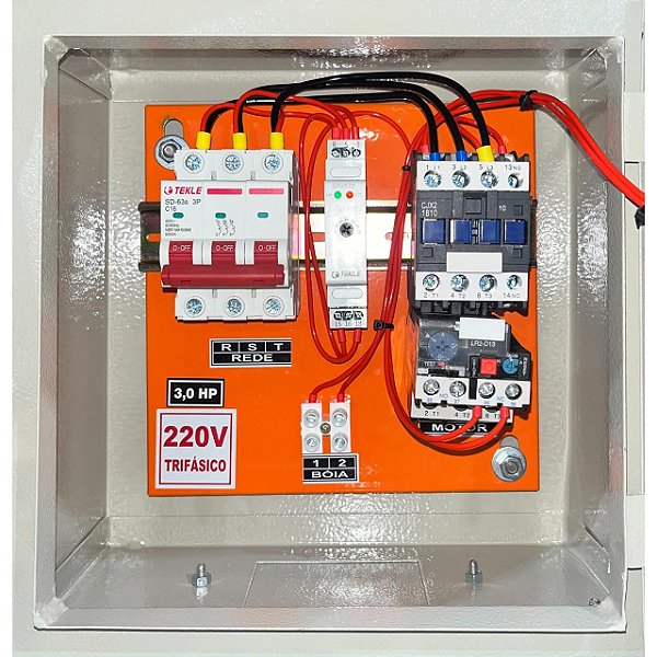 Painel  P/ bomba submersa 3,0CV Trifasico 220V