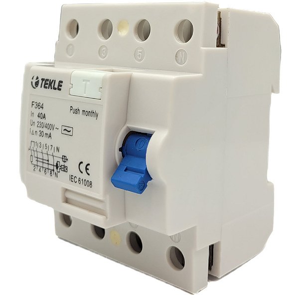 INTERRUPTOR DIFERENCIAL IDR - TETRAPOLAR 40A - 30MA