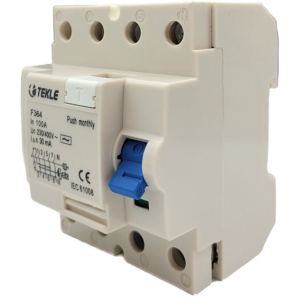 INTERRUPTOR DIFERENCIAL IDR - TETRAPOLAR 100A - 30MA