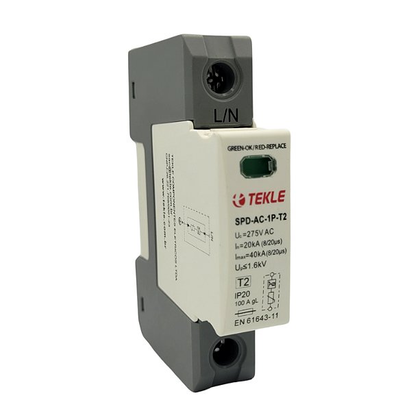 DPS PROTETOR DE SURTO 1P - 40KA 275V - CLASSE II