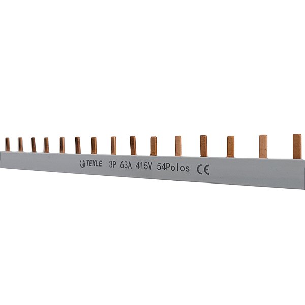 BARRAMENTO PENTE TRIPOLAR - 63A 54POLOS 1MT