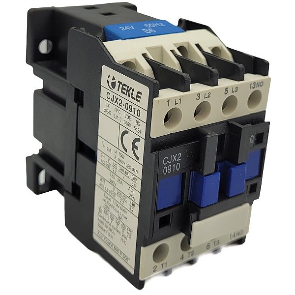CONTATOR TRIP. CJX2-0910(LC1D-0910)1NA - 24Vca