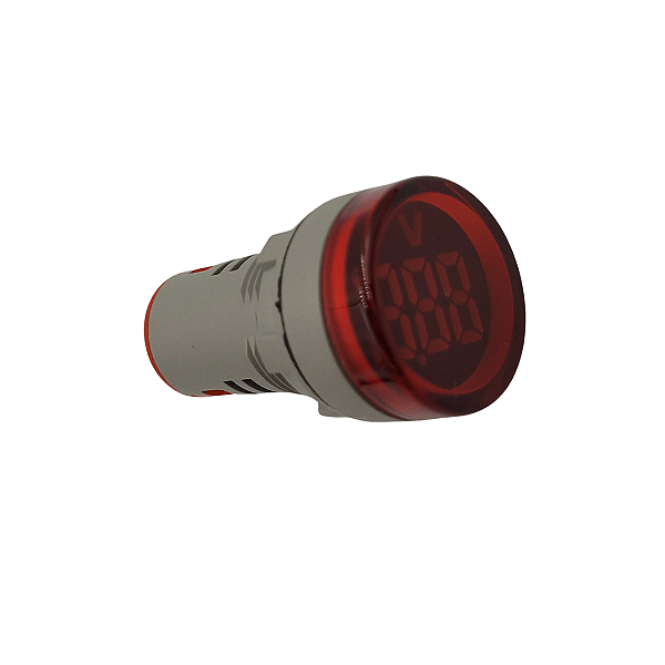 VOLTIMETRO DIGITAL 22MM VERMELHO DE 50-500VCA - AD16-22ADS