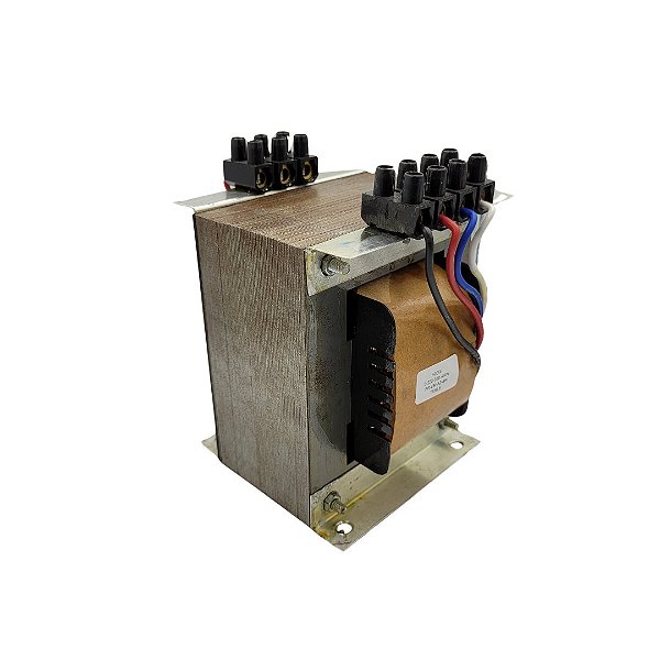 TRANSFORMADOR ISOLADOR COM BORNE  - E220/380/440VCA - S110/220VCA - 500VA
