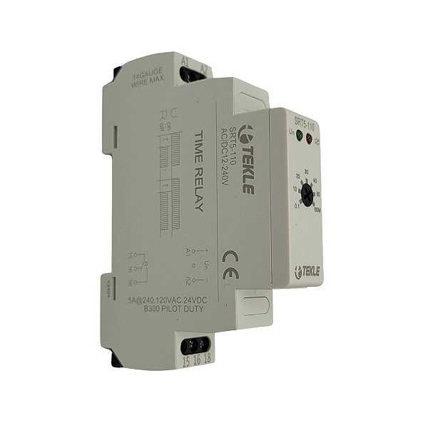 RELE DE TEMPO 60M SRT5-110 - ONDELAY  AC/DC 12-240VCA - 60HZ