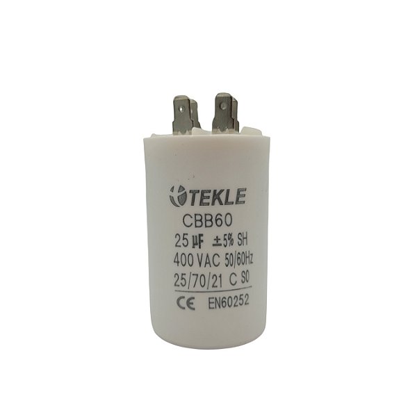 CAPACITOR PERMANENTE C/TERMINAL 25,0UF 380/400V