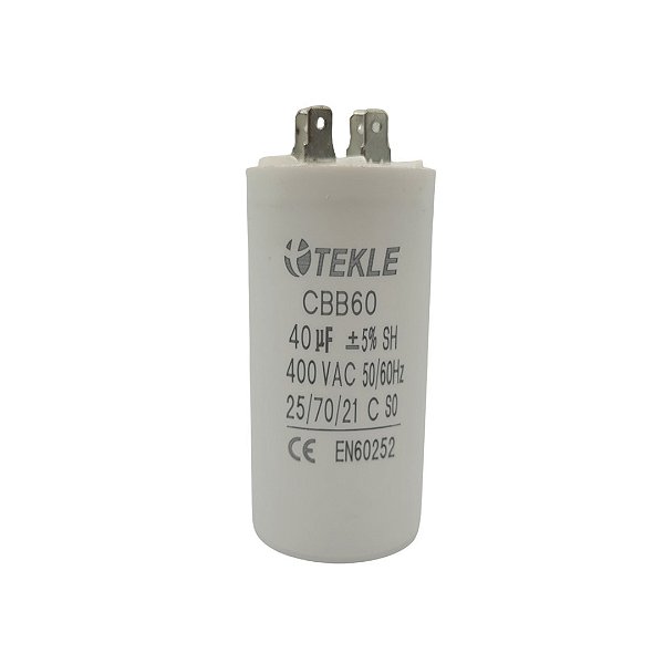 CAPACITOR PERMANENTE C/TERMINAL 40,0 UF 380/400V