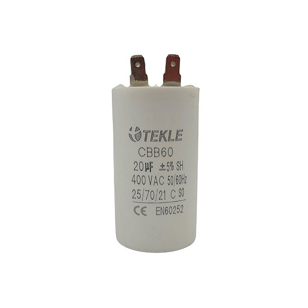 CAPACITOR PERMANENTE C/TERMINAL 20,0UF 380/400V