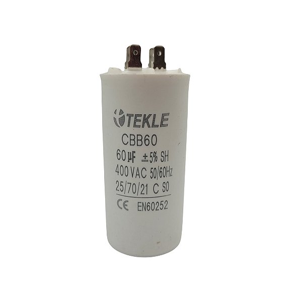CAPACITOR PERMANENTE C/TERMINAL 60,0 UF 380/400V