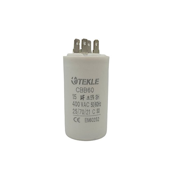 CAPACITOR PERMANENTE C/TERMINAL 15,0UF 380/400V