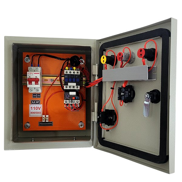 PAINEL PARA PROTEÇÃO DE COMPRESSOR MONOFÁSICO 0,5CV 127V