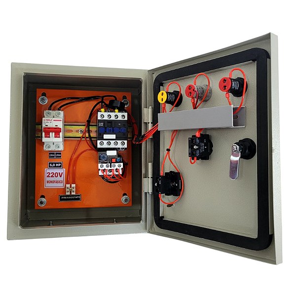 PAINEL PARA PROTEÇÃO DE COMPRESSOR MONOFÁSICO 5,0CV 220V