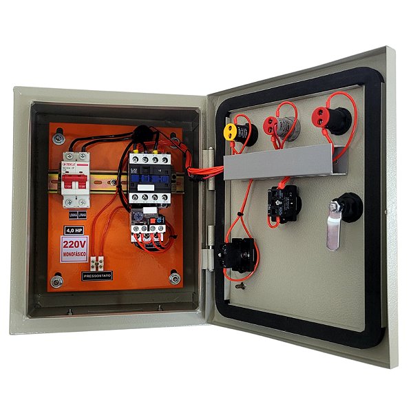 PAINEL PARA PROTEÇÃO DE COMPRESSOR MONOFÁSICO 4,0CV 220V