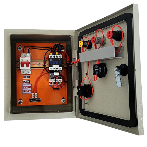 PAINEL PARA PROTEÇÃO DE COMPRESSOR MONOFÁSICO 0,75CV 220V