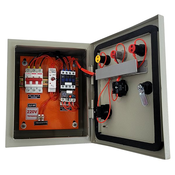 PAINEL PARA PROTEÇÃO DE COMPRESSOR TRIFÁSICO 2,0CV 220V