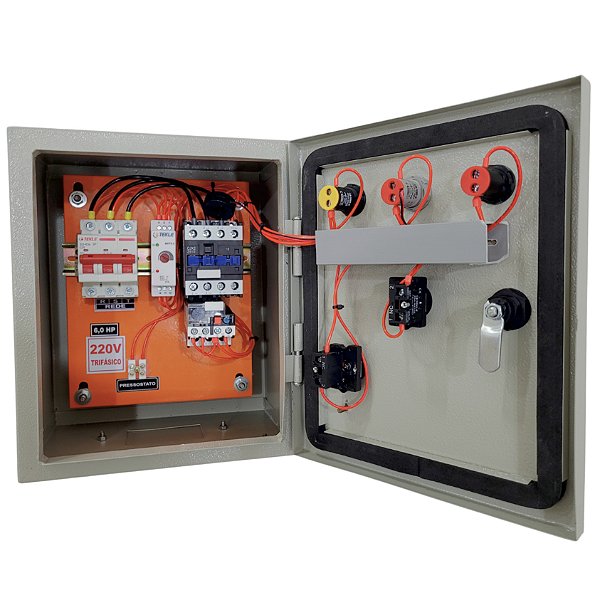 PAINEL PARA PROTEÇÃO DE COMPRESSOR TRIFÁSICO 6,0CV 220V