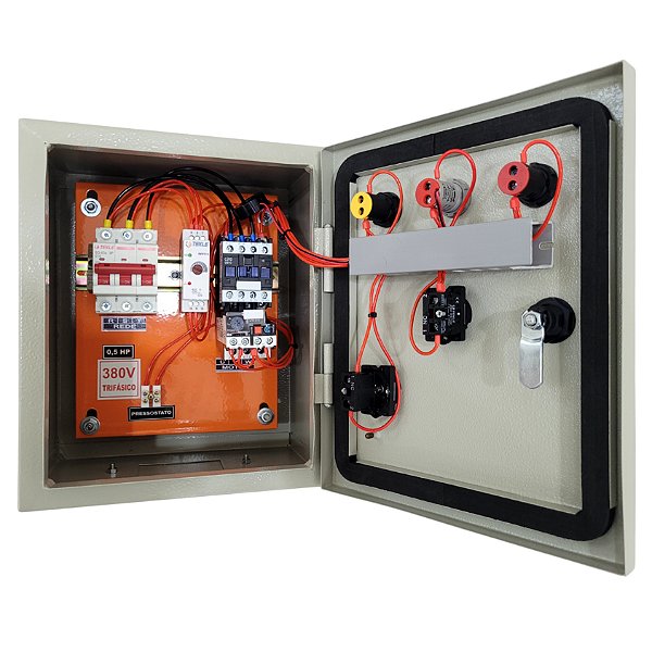 PAINEL PARA PROTEÇÃO DE COMPRESSOR TRIFÁSICO 0,5CV 380V