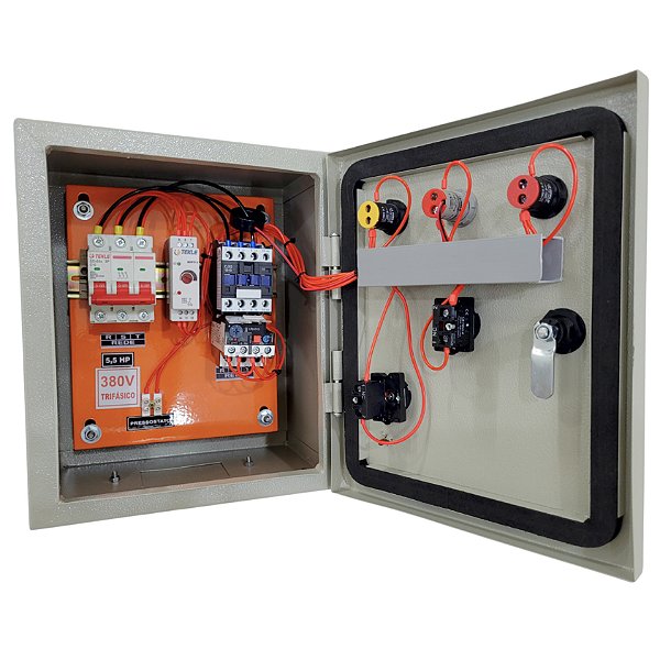 PAINEL PARA PROTEÇÃO DE COMPRESSOR TRIFÁSICO 5,5CV 380V