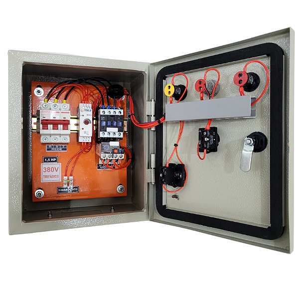 PAINEL PARA PROTEÇÃO DE COMPRESSOR TRIFÁSICO 1,5CV 380V