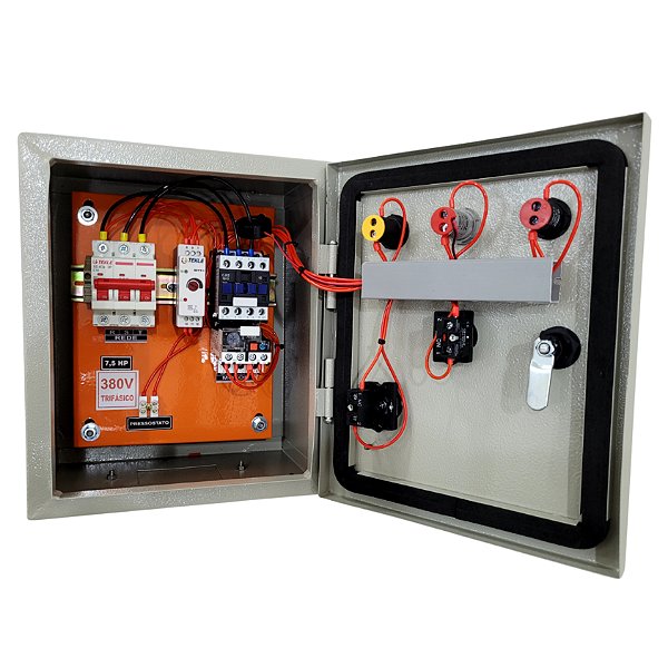 PAINEL PARA PROTEÇÃO DE COMPRESSOR TRIFÁSICO 7,5CV 380V
