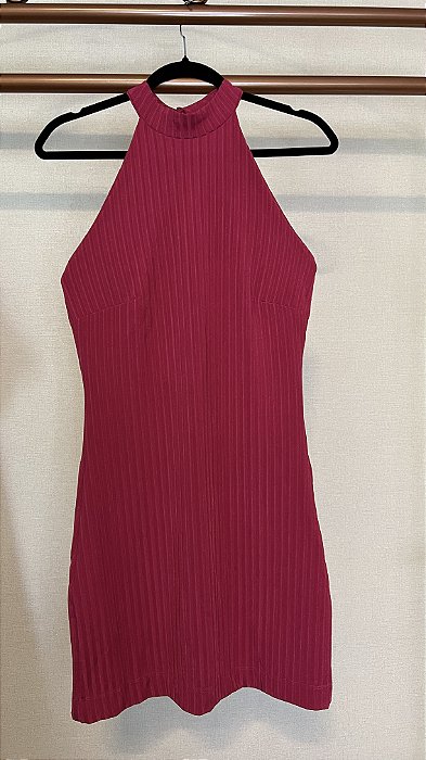 VESTIDO PINK CANELADO
