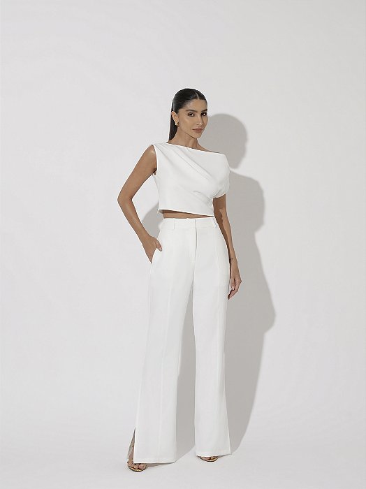 CALÇA ALFAIATARIA OFF WHITE