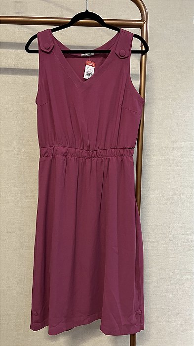 VESTIDO CREPE FUCSIA