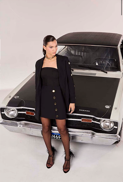 BLAZER ALFAIATARIA PRETO