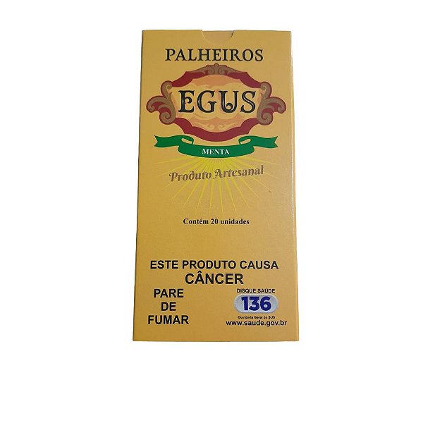 Cigarro Palheiro Egus Menta Caixa com 10 Carteiras