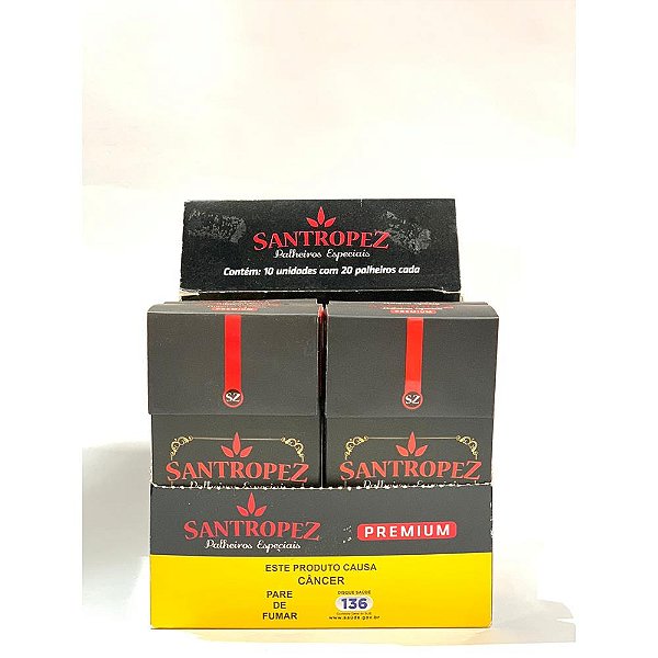 Cigarro Palheiro Premium Santropez Caixa com 10 Carteiras