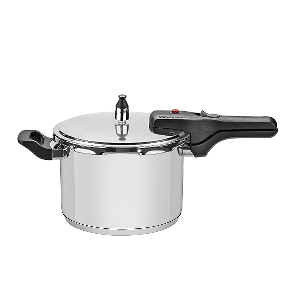 Panela de Pressão 6L Tramontina Brava Aço Inox com Fundo Triplo