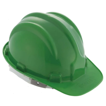 Capacete Verde Obra com Carneira Worker CA 31469