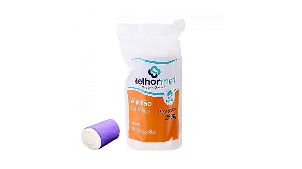 Algodão Hidrófilo 250g Macio E Absorvente Anti-Sepsia