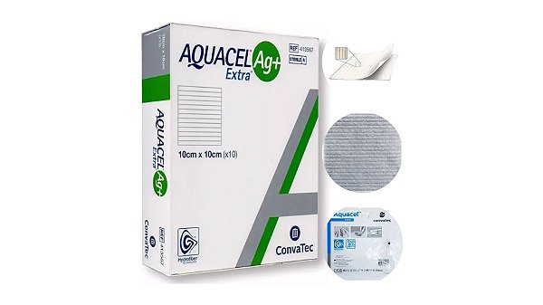 Curativo Aquacel Ag+ Extra 10 X 10 Cm - Convatec