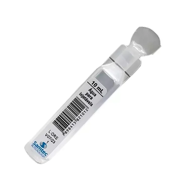 Agua Para Injeção Ampola Estéril 10ML Samtec