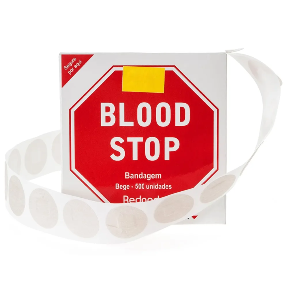 Curativo Bandagem Blood Stop Bege - 500 Unidades
